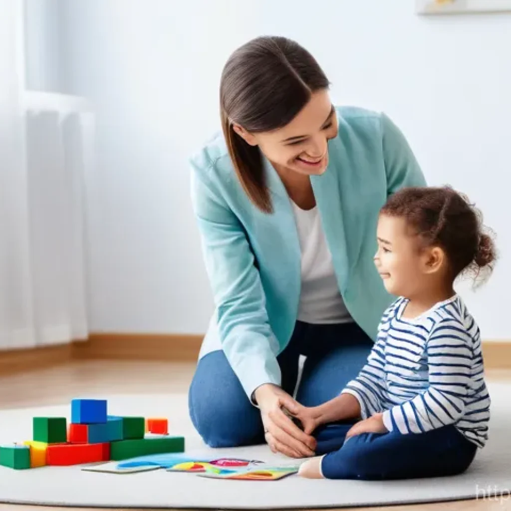 언어치료 임상 경험 - **Image Prompt 1: Playful Child Language Therapy for Connection and Learning**
A bright, clean, ...